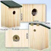 4er Set Nistkasten Nisthöhle aus Massiv Holz für kleine Produktbild-Vorschau 9
