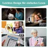 Lupe mit Led Licht, 5X Leselupe mit Beleuchtung Für Produktbild-Vorschau 9