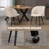 HOMCOM Lot de 2 chaises de salle à manger chaise de cuisine Voir les images du produit 6