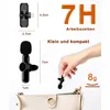 Mini Mic Kabelloses Mikrofon, 2er-Pack Lavalier-Mikrofon, Produktbild-Vorschau 2