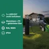 MasterLED Außenleuchte E27 IP54 mit Steckdose 60cm Schwarz Produktbild-Vorschau 3