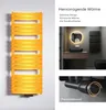 A collage of images showcasing a radiator, a bathroom interior, and a close-up of a valve. Produktbild-Vorschau