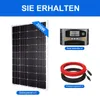 200W Solarmodul Solarpanel Kit 12V MONO Photovoltaik Produktbild-Vorschau 3