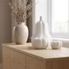 Zucche decorative set di 3 rigate opache decorazioni Anteprima dell’immagine prodotto 3