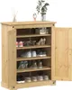 vidaXL Skriňa na topánky  86x38,5x108 cm z masívneho Náhľad obrázku produktu 2