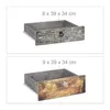 Comodino vintage Relaxdays con 3 cassetti, effetto cemento, Anteprima dell’immagine prodotto 4
