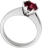 Turmalin Ring Weißgold 585 14K roter Solitär Edelstein Produktbild-Vorschau 2