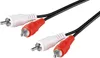 Goobay 50097 Cavo di collegamento stereo 2x cinch, 0,5 m - Anteprima dell’immagine prodotto 1