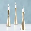 Boltze Gruppe Cone Kerzenleuchter gold 3tlg Produktbild-Vorschau 2