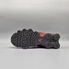 The sole of a Nike Shox TL shoe is shown against a plain gray background. Produktbild-Vorschau
