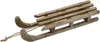 Trineo decorativo de madera natural con cuerda - 46 x 12 cm Vista previa de la imagen del producto 1