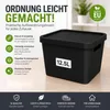 Plastard Aufbewahrungsbox mit Deckel 4er-Set 12,5 Liter in Produktbild-Vorschau 2