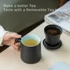 Tee Tasse mit Infuser und Deckel für losen Blatttee Produktbild-Vorschau 4