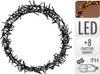 A circular string of lights on a white background, with informational graphics on the right. Produktbild-Vorschau