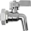 A close-up studio shot of a stainless steel tap. Produktbild-Vorschau