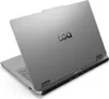 The back of a silver laptop is shown, with the lid open. Produktbild-Vorschau