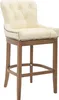 Barhocker HLO-CP26 Echtleder, Antik-hell  creme Produktbild-Vorschau 1