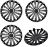4x 15" Zoll Radkappen Schwarz Radzierblenden Radblenden 15 Produktbild-Vorschau 2