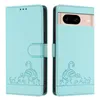 Leder Hülle für Google Pixel 8A Süße Katze Flip Case Produktbild-Vorschau 2