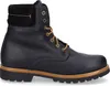 A black leather boot with brown laces and a brown sole. Anteprima dell’immagine prodotto