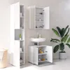 A bathroom vanity set with a sink, cabinets, and a tall storage unit. Náhled obrázku produktu