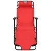 Klappbarer Gartenliege Zero Gravity Rot – Relaxliege Produktbild-Vorschau 5