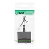 The product is shown in its retail packaging, with the adapter cable visible through a clear plastic window. Voir les images du produit