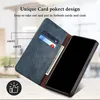 A blue leather flip wallet case for a smartphone, showing card slots and cash storage. Náhled obrázku produktu