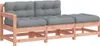 vidaXL 3-tlg. Garten-Lounge-Set mit Kissen Massivholz Produktbild-Vorschau 1