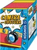 The image shows the front and side of a product box for a board game called 'Camera Obscura' by Kosmos. Produktbild-Vorschau