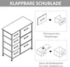 HOMCOM Kommode, dressoir, met 7 lades, metalen frame, Productafbeelding-voorbeeld 7