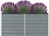vidaXL Hochbeet 160 x 80 x 77 cm Verzinkter Stahl Grau Produktbild-Vorschau 2