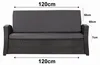 Bankkissen 120×60×50x7 cm anthrazit – Sitzkissen für Produktbild-Vorschau 7