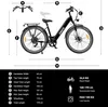 Mestský e-bike Polluno Plus, elektrický bicykel 26 palcový Náhľad obrázku produktu 12