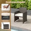 COSTWAY 5er Set Rattan Möbel Balkonset Gartenmöbel mit Produktbild-Vorschau 5