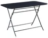 Table pliante 'Sande' rectangulaire acier 71x70x110 cm noir Voir les images du produit 2