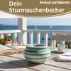 LS-LebenStil XL Sturm-Aschenbecher 14x9cm Maritim Türkis Produktbild-Vorschau 8