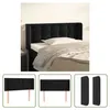 The Living Store Kopfteil mit Ohren Schwarz 83x16x78/88 cm Produktbild-Vorschau 1