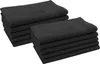 10er Set Gästehandtücher, Baumwolle, 30x50 cm, schwarz Produktbild-Vorschau 1