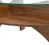 MODFU Couchtisch Oval Sicherheitsglas mit Ablagefach Produktbild-Vorschau 8