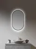 LED Wandspiegel 45×75 cm, matt schwarz, Alurahmen, Licht Produktbild-Vorschau 7