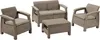 KETER Tisch Corfu - 77 x 57 x 42 cm - Cappucino Produktbild-Vorschau 4