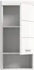 An empty white cabinet with one door open. Produktbild-Vorschau