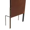 Sichtschutz Rost Metall Gartenzaun 150x50cm Steckfuß Produktbild-Vorschau 3