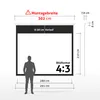 ESMART Professional MIROLO Rollo-Leinwand 280 x 210 cm Produktbild-Vorschau 2