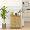 Sideboard im Bohššme-Stil aus Rattan und Bambus, 2 Tš¹ren Produktbild-Vorschau 4