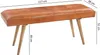 Z kozej kože  salim / lavica z masívneho dreva 117x51x38 cm Náhľad obrázku produktu 3