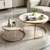 INONEFT, ensemble de 2 tables basses rondes, tables Voir les images du produit 1
