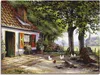 ARTland Leinwandbild Hühner auf dem Hof Größe: 80x60 cm Produktbild-Vorschau 1