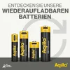 Aqiila 406093, Wiederaufladbarer Akku, AA, Lithium-Ion Produktbild-Vorschau 9